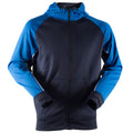 Navy-Royal-White - Front - Finden & Hales Mens Moisture Wicking Panelled Sports Hoodie