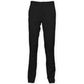 Black - Front - Front Row Mens Cotton Rich Stretch Chino Trousers