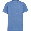 Blue Marl - Front - Russell Older Boys Short Sleeve HD T-Shirt