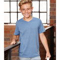 Blue Marl - Back - Russell Childrens-Boys Short Sleeve V-Neck HD T-Shirt