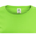 Lime - Side - Fruit of the Loom Womens-Ladies Lady Fit Short-Sleeved T-Shirt