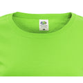 Lime - Side - Fruit Of The Loom Womens-Ladies Short Sleeve Lady-Fit Original T-Shirt