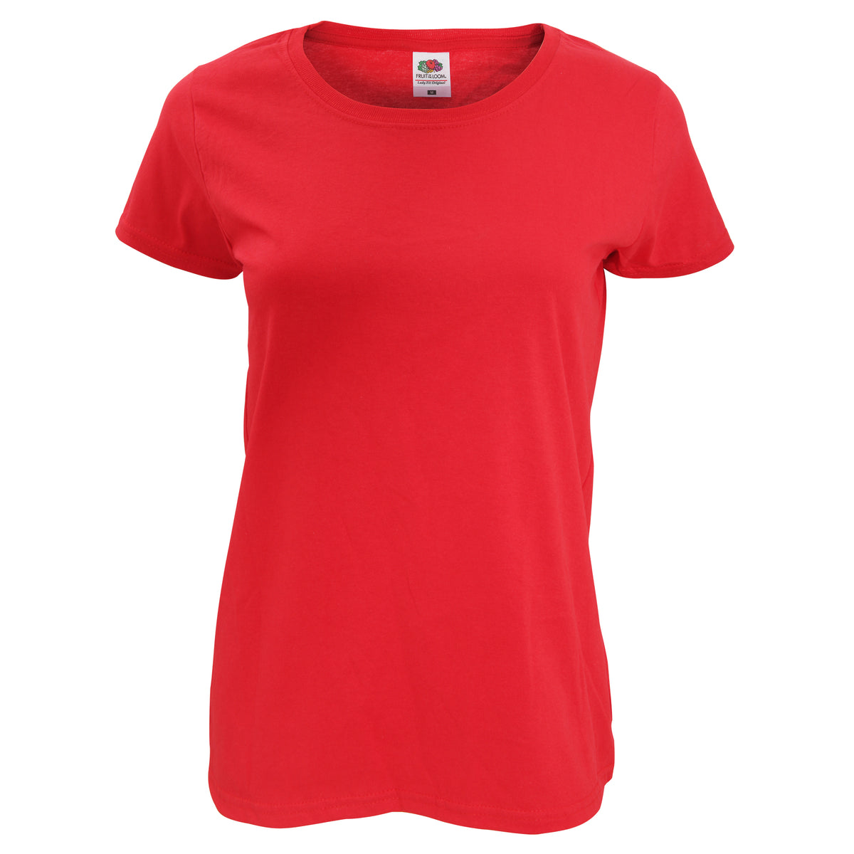 Red - Front - Fruit Of The Loom Womens-Ladies Lady Fit Short-Sleeved T-Shirt