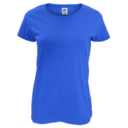 Royal Blue - Front - Fruit of the Loom Womens-Ladies Lady Fit Short-Sleeved T-Shirt