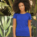 Royal Blue - Back - Fruit Of The Loom Womens-Ladies Short Sleeve Lady-Fit Original T-Shirt