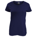 Deep Navy - Front - Fruit of the Loom Womens-Ladies Lady Fit Short-Sleeved T-Shirt