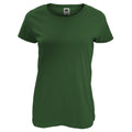 Bottle Green - Front - Fruit Of The Loom Womens-Ladies Short Sleeve Lady-Fit Original T-Shirt