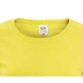 Yellow - Side - Fruit Of The Loom Womens-Ladies Short Sleeve Lady-Fit Original T-Shirt