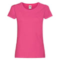 Fuchsia - Front - Fruit of the Loom Womens-Ladies Lady Fit Short-Sleeved T-Shirt