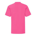 Fuchsia - Back - Fruit Of The Loom Womens-Ladies Short Sleeve Lady-Fit Original T-Shirt