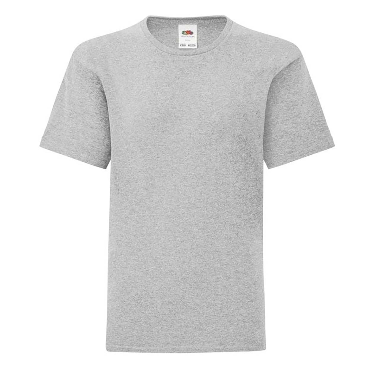 Heather Grey - Front - Fruit of the Loom Womens-Ladies Lady Fit Short-Sleeved T-Shirt