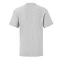 Heather Grey - Back - Fruit Of The Loom Womens-Ladies Short Sleeve Lady-Fit Original T-Shirt