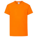 Orange - Front - Fruit Of The Loom Childrens-Kids Original Short Sleeve T-Shirt