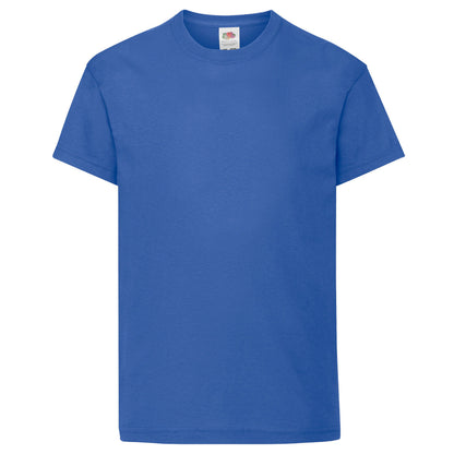 Royal Blue - Front - Fruit Of The Loom Childrens-Kids Original Short Sleeve T-Shirt