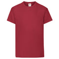 Brick Red - Front - Fruit Of The Loom Childrens-Kids Original Short Sleeve T-Shirt