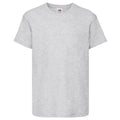 Heather Grey - Front - Fruit Of The Loom Childrens-Kids Original Short Sleeve T-Shirt