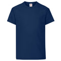 Deep Navy - Front - Fruit Of The Loom Childrens-Kids Original Short Sleeve T-Shirt