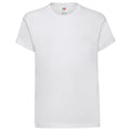 White - Front - Fruit Of The Loom Childrens-Kids Original Short Sleeve T-Shirt
