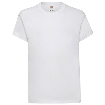 White - Front - Fruit Of The Loom Childrens-Kids Original Short Sleeve T-Shirt