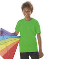 Lime - Back - Fruit Of The Loom Childrens-Kids Original Short Sleeve T-Shirt