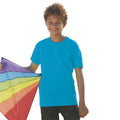 Azure Blue - Back - Fruit Of The Loom Childrens-Kids Original Short Sleeve T-Shirt