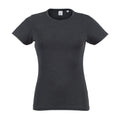 Black Triblend - Front - Skinni Fit Womens-Ladies Triblend Short Sleeve T-Shirt