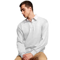 White - Side - Front Row Mens Long Sleeve Sports Rugby Shirt