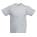 Heather Grey - Back - Fruit Of The Loom Childrens-Teens Original Short Sleeve T-Shirt