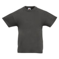 Light Graphite - Front - Fruit Of The Loom Childrens-Teens Original Short Sleeve T-Shirt