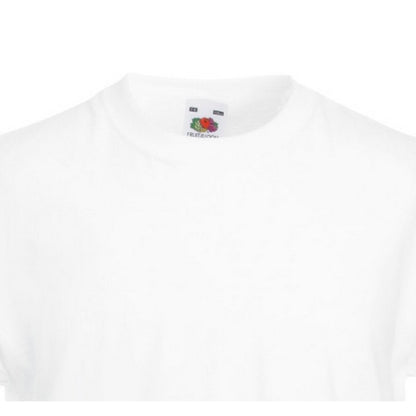 White - Back - Fruit Of The Loom Childrens-Teens Original Short Sleeve T-Shirt