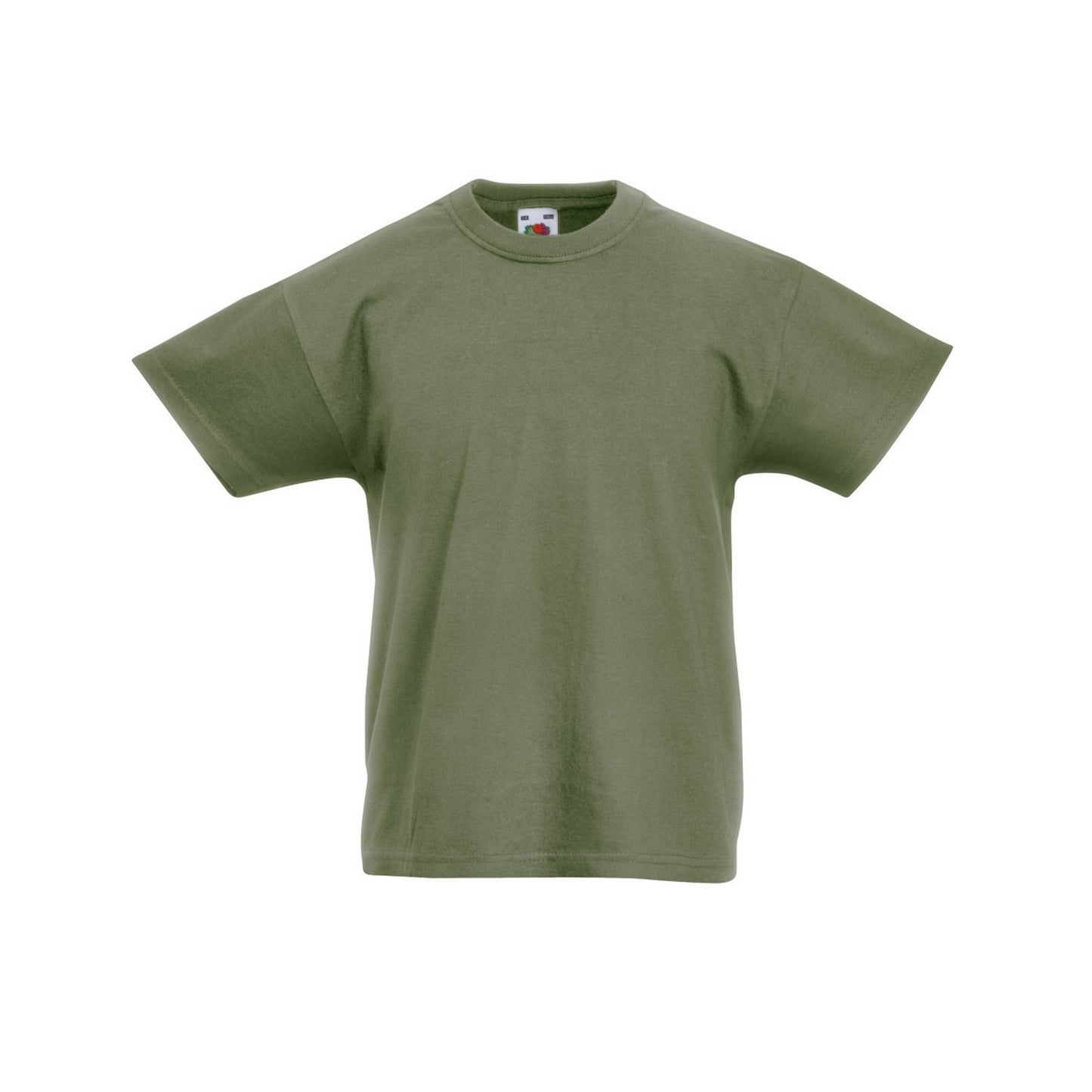Classic Olive - Front - Fruit Of The Loom Childrens-Teens Original Short Sleeve T-Shirt