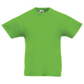 Lime - Front - Fruit Of The Loom Childrens-Teens Original Short Sleeve T-Shirt