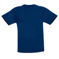 Navy - Back - Fruit Of The Loom Childrens-Teens Original Short Sleeve T-Shirt