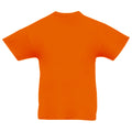 Orange - Back - Fruit Of The Loom Childrens-Teens Original Short Sleeve T-Shirt