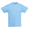 Sky Blue - Front - Fruit Of The Loom Childrens-Teens Original Short Sleeve T-Shirt