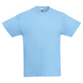 Sky Blue - Back - Fruit Of The Loom Childrens-Teens Original Short Sleeve T-Shirt