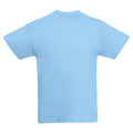 Sky Blue - Back - Fruit Of The Loom Childrens-Teens Original Short Sleeve T-Shirt