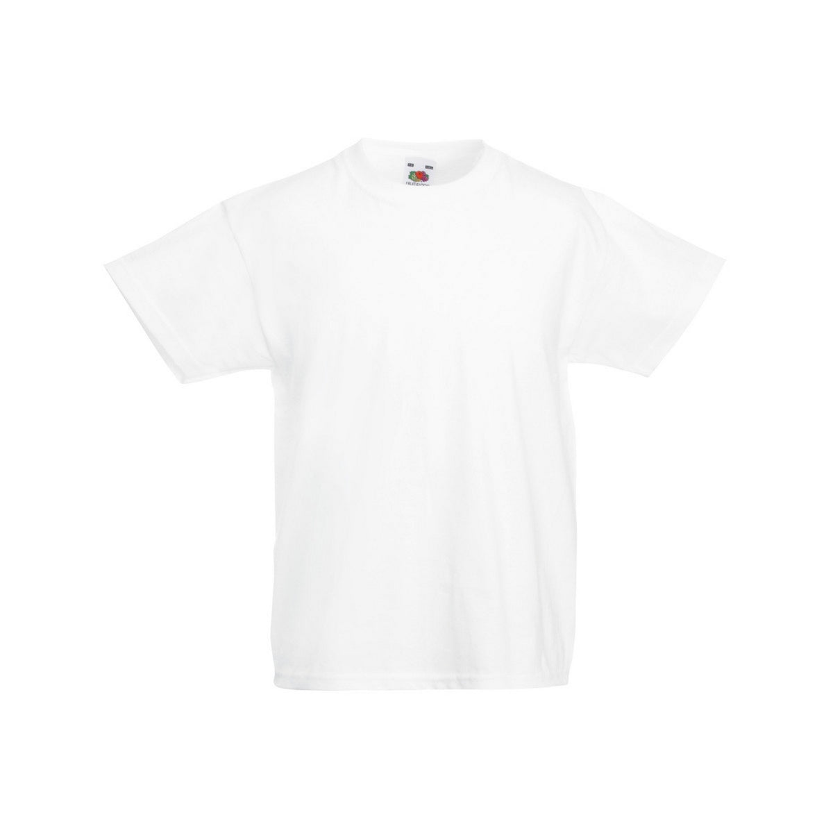 White - Front - Fruit Of The Loom Childrens-Teens Original Short Sleeve T-Shirt