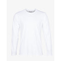 White - Back - Skinnifit Mens Feel Good Long Sleeved Stretch T-Shirt