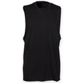 Black - Front - Skinnifit Mens High Neck Slash Armhole Vest
