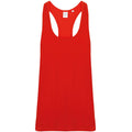 Bright Red - Front - Skinnifit Mens Plain Sleeveless Muscle Vest