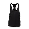 Black - Front - Skinnifit Mens Plain Sleeveless Muscle Vest