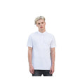 White - Back - Skinnifit Mens Fashion Short Sleeve Polo Shirt