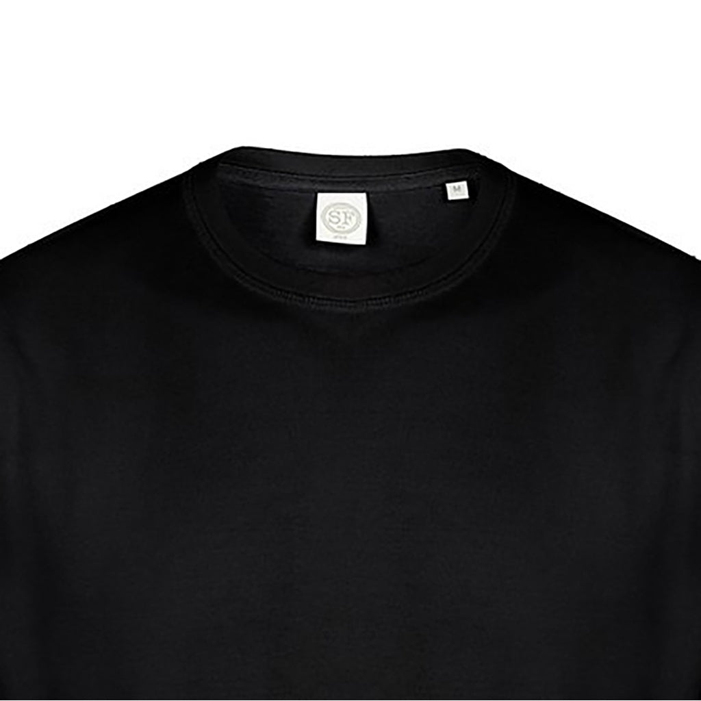 Black - Back - Skinnifit Mens Drop Shoulder Slogan Top