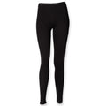 Black - Front - Skinni Minni Girls Plain Leggings