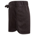 Black- Black - Side - Skinni Minni Childrens-Kids Retro Sports Shorts