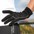 Black - Back - Spiro Adults Unisex Elite Running Gloves