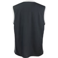 Black - White - Back - Spiro Mens Basketball Quick Dry Sleeveless Top