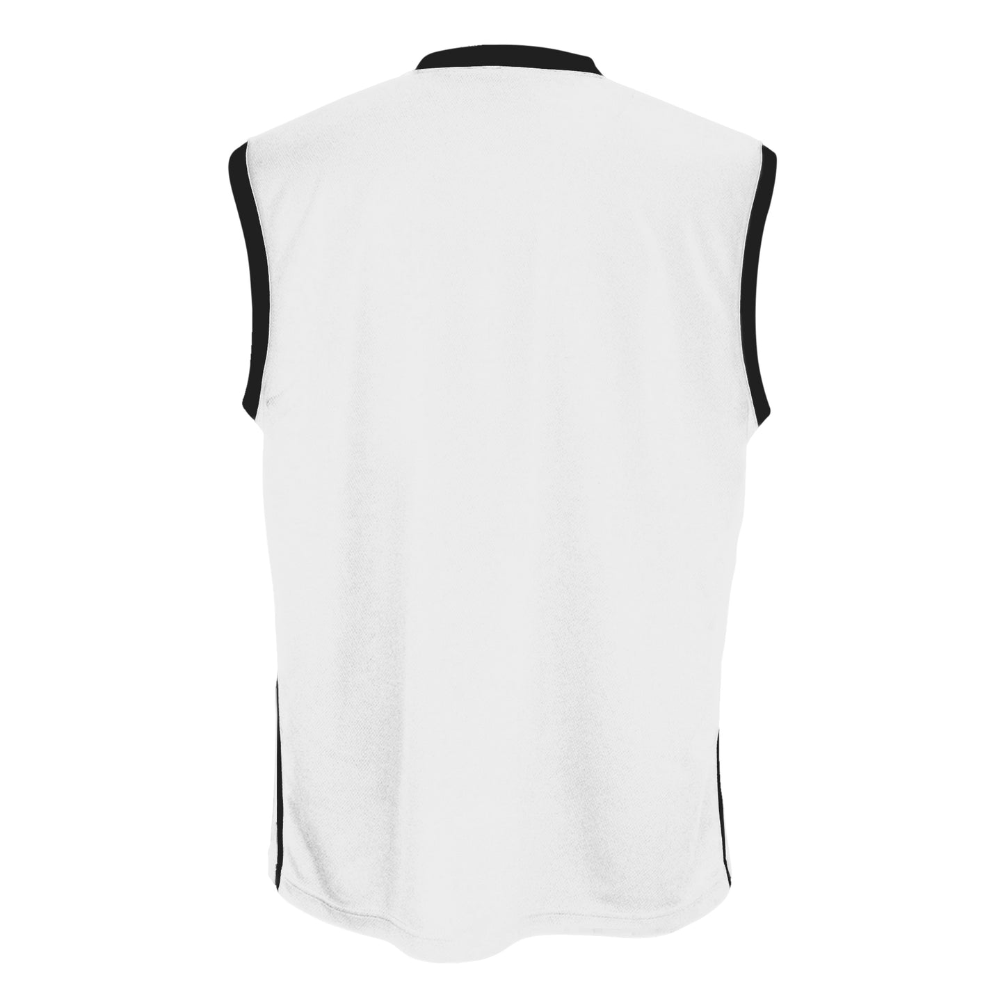 White - Black - Back - Spiro Mens Basketball Quick Dry Sleeveless Top