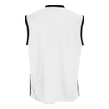 White - Black - Back - Spiro Mens Basketball Quick Dry Sleeveless Top